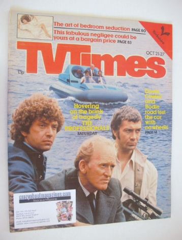 TV Times magazine - The Professionals cover (21-27 October 1978)