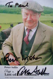 Peter Sallis autograph