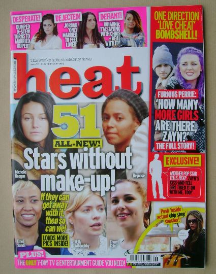 Heat magazine - Stars Without Make-Up cover (9-15 February 2013)