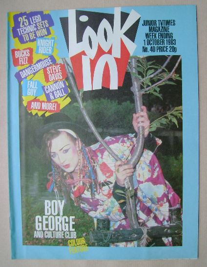 Look In magazine - Boy George cover (1 October 1983)