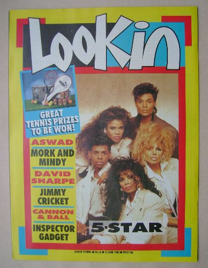 Look In magazine - 5-Star cover (25 June 1988)