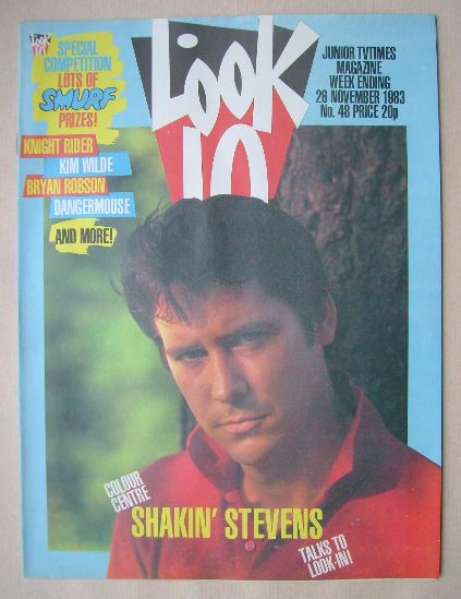 Look In magazine - Shakin' Stevens cover (26 November 1983)
