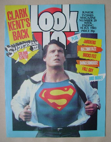 Look In magazine - Christopher Reeve cover (16 July 1983)
