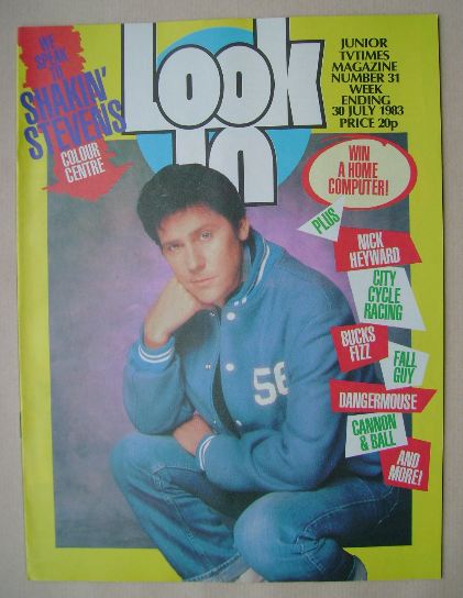 Look In magazine - Shakin' Stevens cover (30 July 1983)