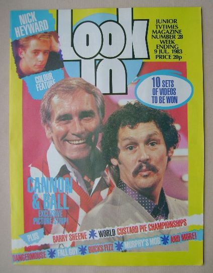 Look In magazine - Cannon & Ball cover (9 July 1983)