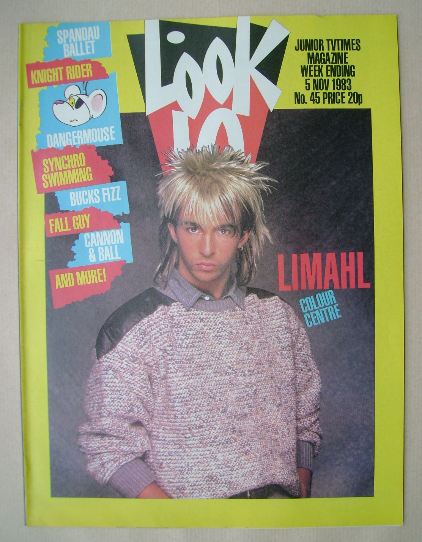 Look In magazine - Limahl cover (5 November 1983)