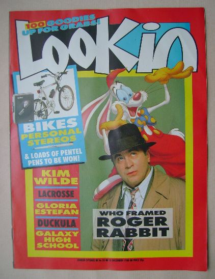 Look In magazine - Bob Hoskins cover (10 December 1988)