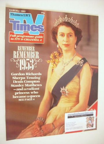 TV Times magazine - Queen Elizabeth II cover (14-20 May 1983)