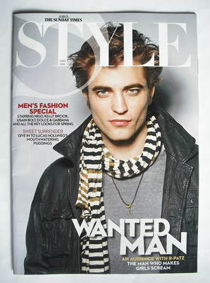 <!--2010-03-21-->Style magazine - Robert Pattinson cover (21 March 2010)