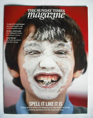 The Sunday Times magazine - Spell It Like It Was cover (21 March 2010)
