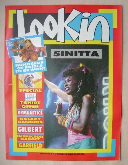 <!--1988-04-16-->Look In magazine - Sinitta cover (16 April 1988)