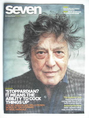 Seven magazine - Tom Stoppard cover (17 January 2010)