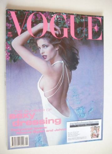 British Vogue magazine - May 1991 - Stephanie Seymour cover