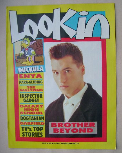 Look In magazine - Nathan Moore cover (19 November 1988)