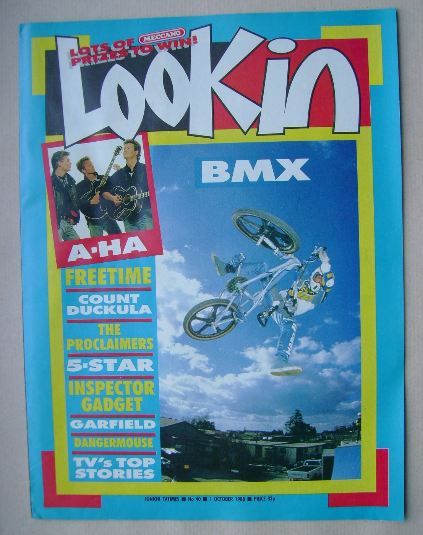 <!--1988-10-01-->Look In magazine - BMX cover (1 October 1988)
