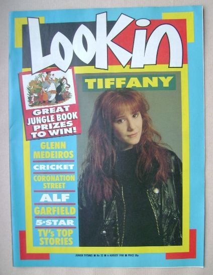 Look In magazine - Tiffany cover (6 August 1988)