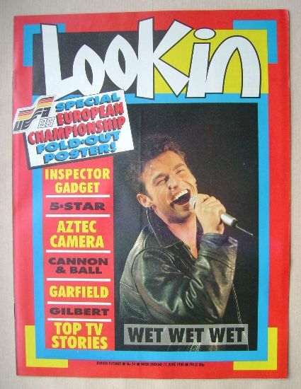 Look In magazine - Marti Pellow cover (11 June 1988)