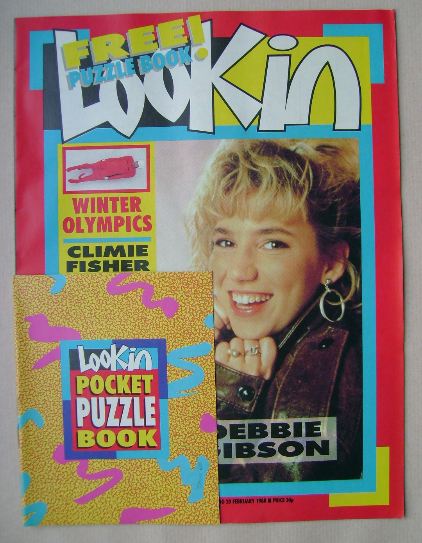 Look In magazine - Debbie Gibson cover (20 February 1988)