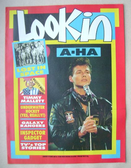 Look In magazine - Morten Harket cover (30 April 1988)