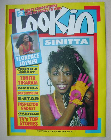 Look In magazine - Sinitta cover (24 September 1988)