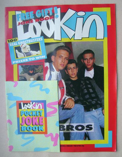Look In magazine - Bros cover (6 February 1988)