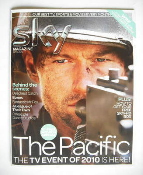 Sky TV magazine - April 2010 - The Pacific cover