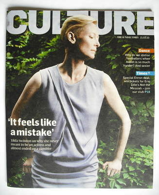 <!--2010-03-21-->Culture magazine - Tilda Swinton cover (21 March 2010)