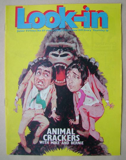 Look In magazine - Animal Crackers cover (11 December 1971)