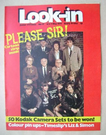 <!--1971-05-01-->Look In magazine - Please Sir! cover (1 May 1971)
