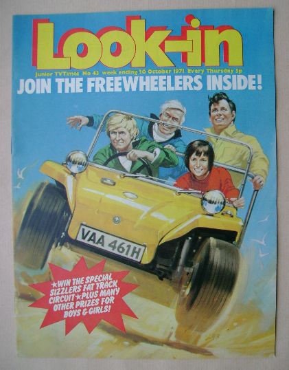 Look In magazine - Freewheelers cover (30 October 1971)