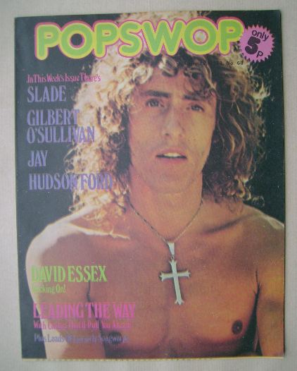 Popswop magazine - 19 January 1974 - Roger Daltrey cover