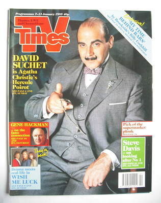 TV Times magazine - David Suchet cover (7-13 January 1989)