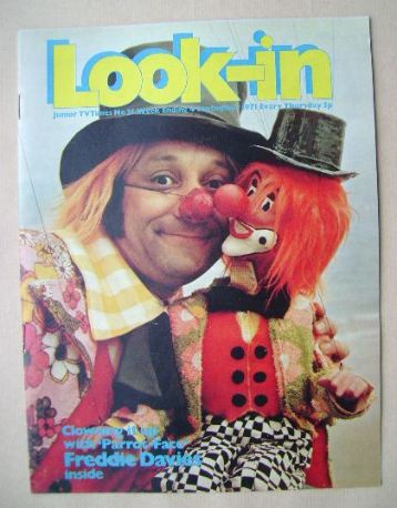 <!--1971-09-04-->Look In magazine - Freddie 'Parrot-Face' Davies cover (4 S