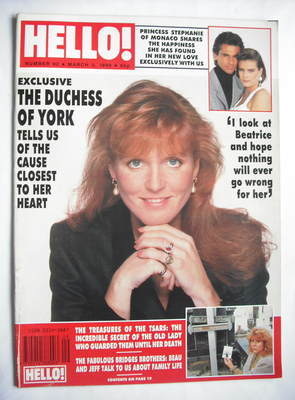 Hello! magazine - The Duchess of York cover (3 March 1990 - Issue 92)