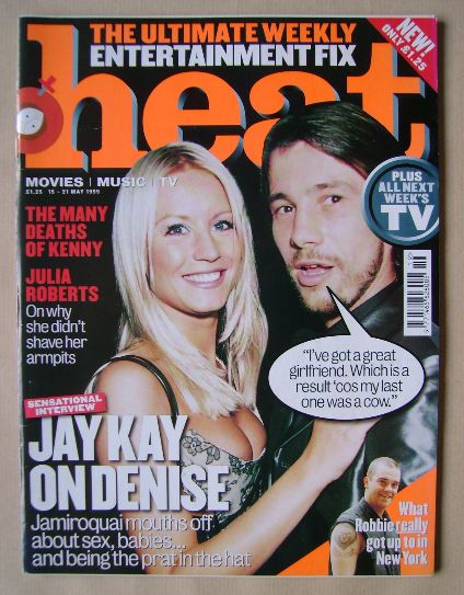 <!--1999-05-15-->Heat magazine - Denise Van Outen and Jay Kay cover (15-21 