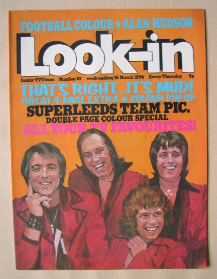 Look In magazine - Mud cover (16 March 1974)