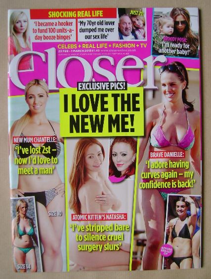<!--2013-02-23-->Closer magazine - I Love The New Me! cover (23 February - 