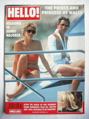Hello! magazine - Princess Diana and Prince Charles cover (25 August 1990 - Issue 116)
