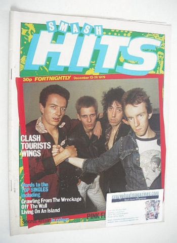 <!--1979-12-13-->Smash Hits magazine - The Clash cover (13-26 December 1979
