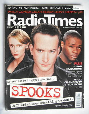 Radio Times magazine - Matthew Macfadyen, Keeley Hawes and David Oyelowo cover (31 May - 6 June 2003)