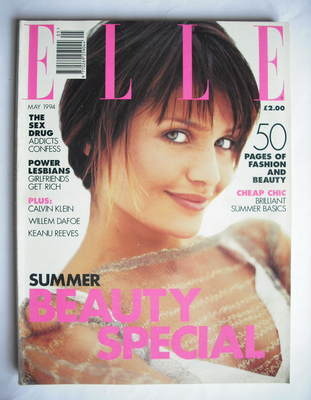 British Elle magazine - May 1994 - Helena Christensen cover