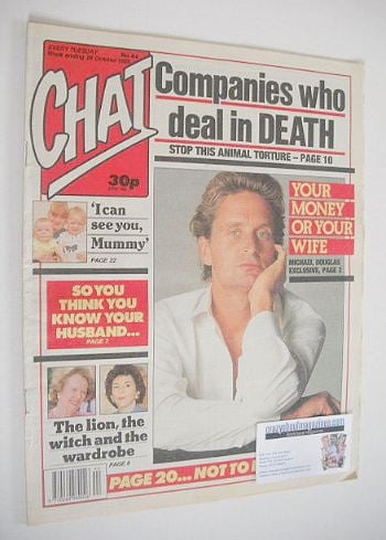 <!--1989-10-28-->Chat magazine - Michael Douglas cover (28 October 1989)