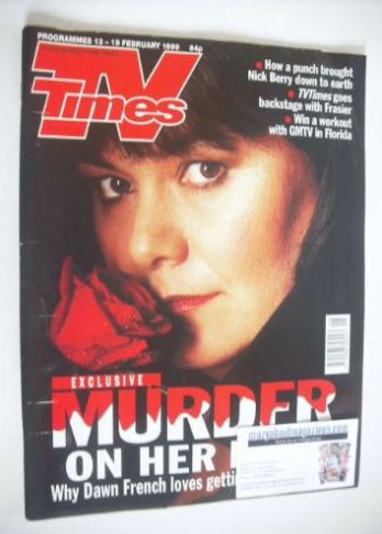 TV Times magazine - Dawn French cover (13-19 February 1999)