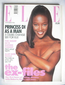 British Elle magazine - September 1996 - Naomi Campbell cover