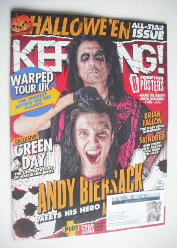 Kerrang magazine - Alice Cooper and Andy Biersack cover (31 October 2015 - Issue 1592)