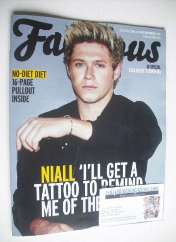 Fabulous magazine - Niall Horan cover (8 November 2015)