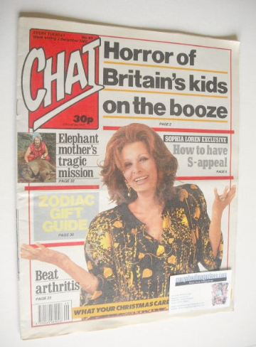 <!--1989-12-02-->Chat magazine - Sophia Loren cover (2 December 1989)