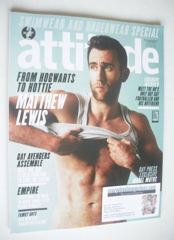 Attitude magazine - Matthew Lewis cover (June 2015)