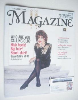The Times magazine - Joan Collins cover (7 November 2015)