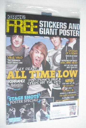 Kerrang magazine - All Time Low cover (23 January 2010 - Issue 1296)